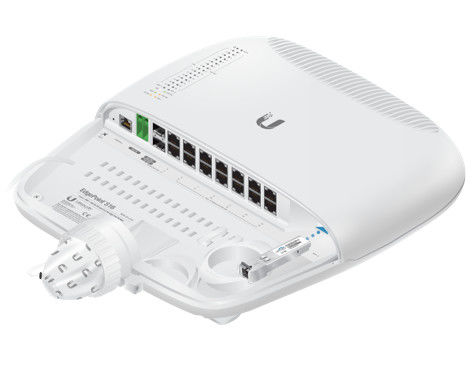 UBNT outdoor L2 switch EdgePoint EP-S16 10Gbps 54v atau 24v 6A POE power supply