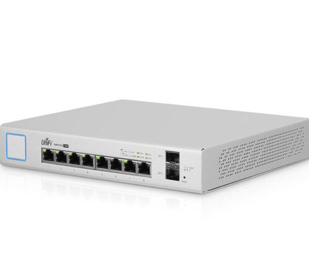 Dua Lapisan 16Gbps 40W Gigabit Ethernet POE Switch UBNT US-8-5