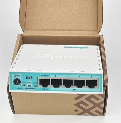 MikroTik RB750Gr3（HEX 5）5 port Gigabit router 880MHz dengan Port USB