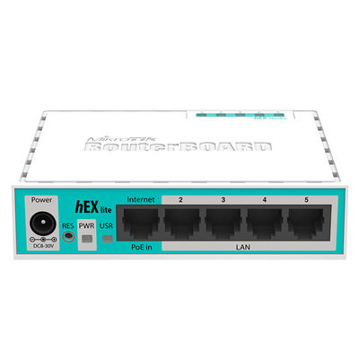 5 Port 100M Sistem ROS HEX Lite Router MikroTik RB750r2