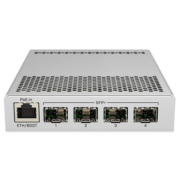 10W 10Gb 800MHz Saklar Manajemen Jaringan MikroTik CRS305-1G-4S + IN