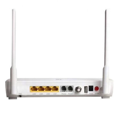 ZTE Optical Cat ZXHN F668 GPON ONT ONU 4GE + 2POST + CATV dengan WIFI